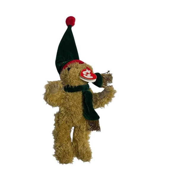 Ty Attic Treasures Spruce Bear 1998 Christmas Holiday Plush Collectible w/ Tags - Picture 6 of 14